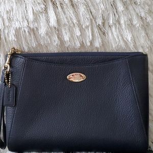 Coach clutch bag w/ wrist strap